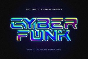 Cyber Funk: Futuristic Chrome Effect