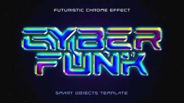 Cyber Funk: Futuristic Chrome Effect