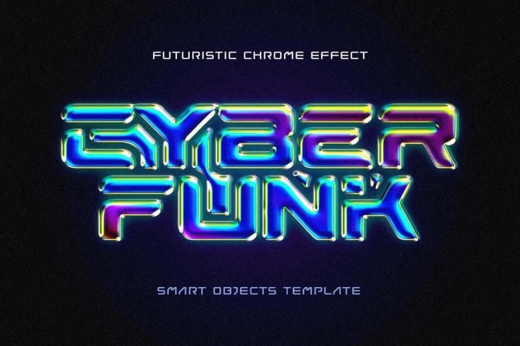 Cyber Funk: Futuristic Chrome Effect