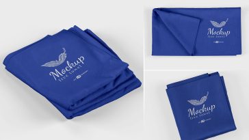 Free Hotel / Spa Towel Mockup PSD Set