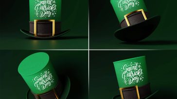 Green Buckle Hat Mockup