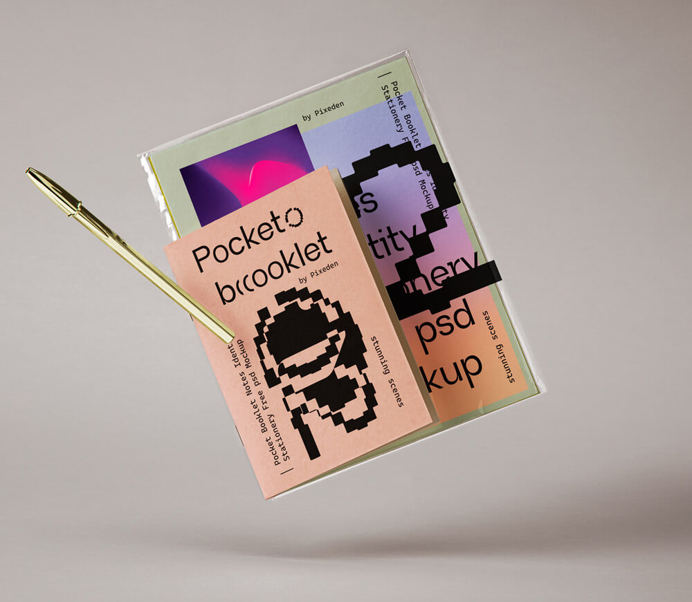 Free Notebook Booklet Mockup