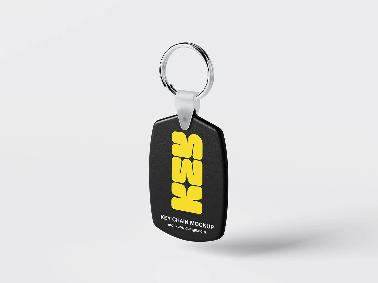 Plastic Key Chain Mockup