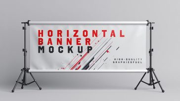 Horizontal Advertisement Banner Mockup