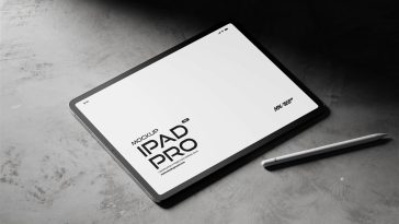 Free iPad Pro With Pencil Pro 2024 Mockup PSD