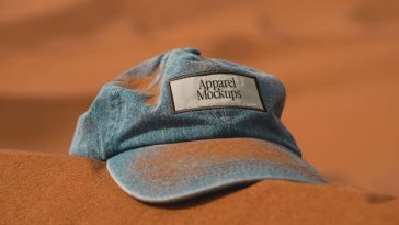 Free Cap with Patch Mockup