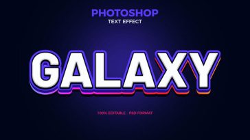 Free Galaxy Photoshop Text Effect