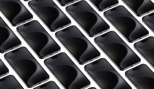 Free Grid iPhone 15 Pro Max Mockup PSD