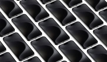 Free Grid iPhone 15 Pro Max Mockup PSD