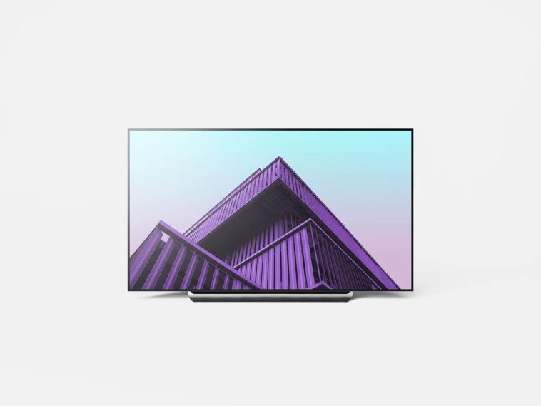 Free LG OLED TV Mockup PSD