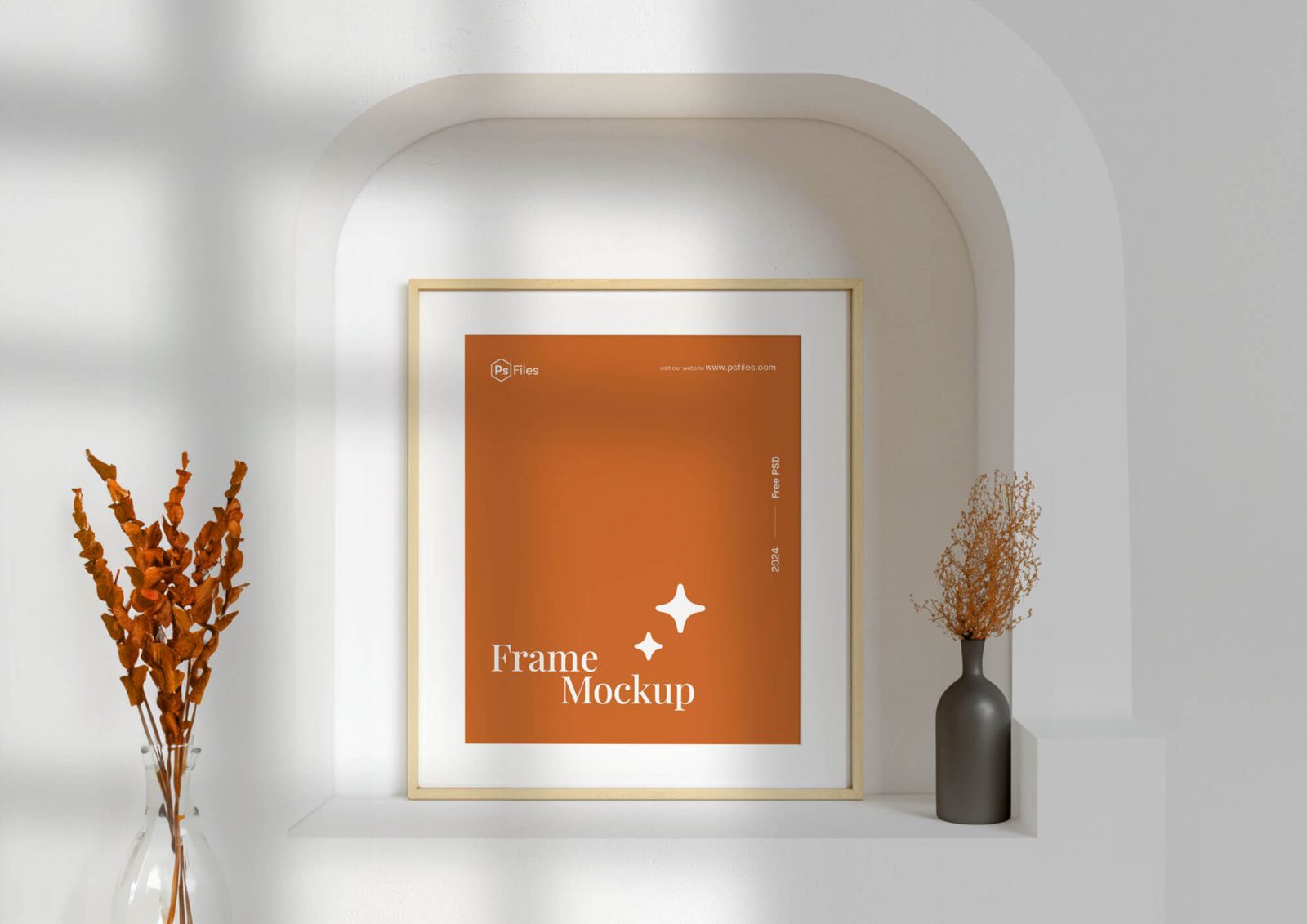 Free Minimal Photo Frame Mockup PSD