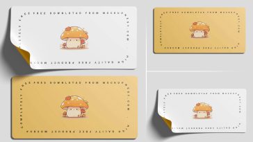 Rectangle Sticker Mockup