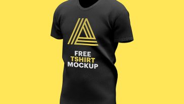 Black T-shirt Mockup