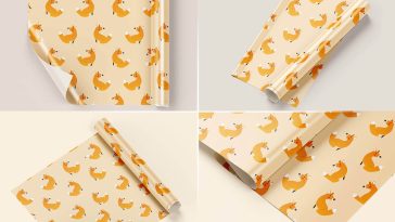 5 Wrapping Paper Mockups