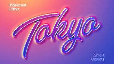 Gradient Holo Text & Logo Effect