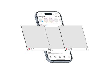 Instagram Mockup with iPhone 15