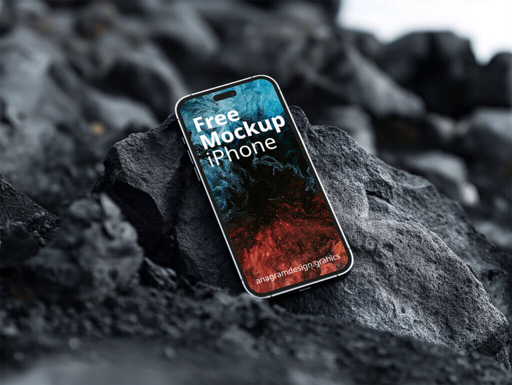 Free iPhone 15 Mockup PSD