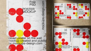 Free Torn / Ripped Poster Mockup PSD Set