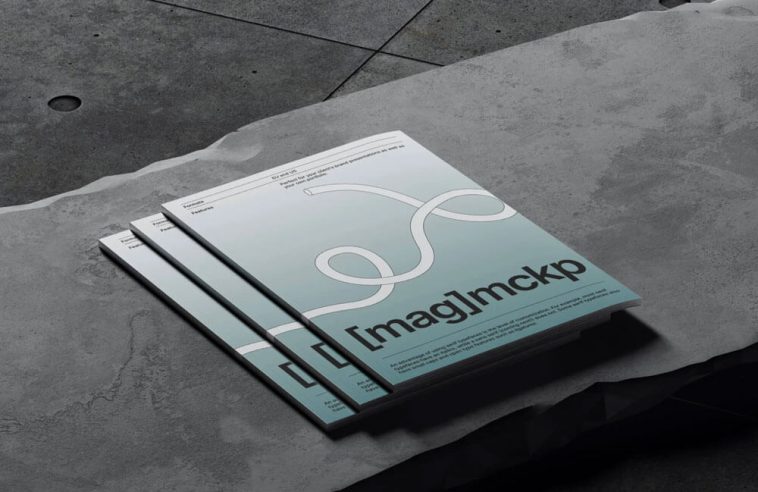 Three Magazines Mockup