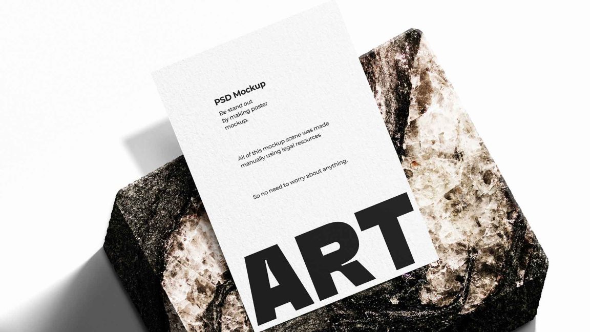 Modern A3 Poster Free Mockup - PsFiles