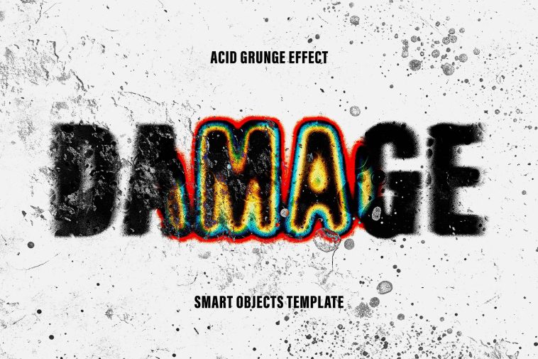 Damage Distortion Text Effect