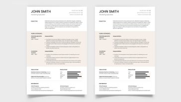 Free ATS Resume PSD Template