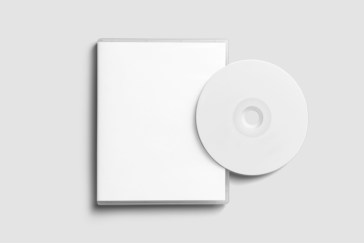 Free CD Game Lying on Box Mockup