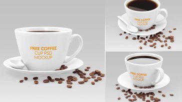 Free Coffee Cup PSD Mockup