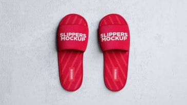 Free Disposable Hotel Slippers Mockup PSD