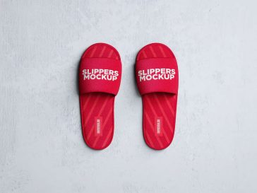 Free Disposable Hotel Slippers Mockup PSD