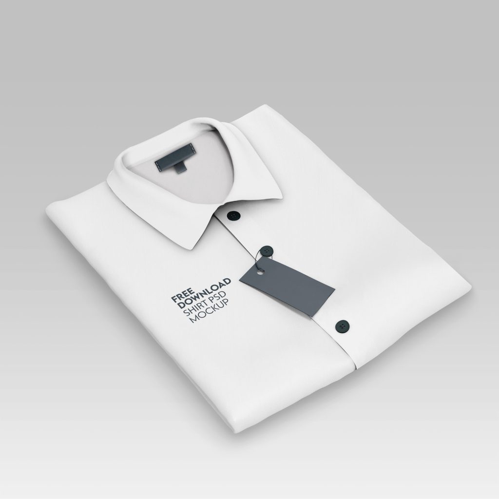 Free Folded Men’s Shirt Mockup PSD