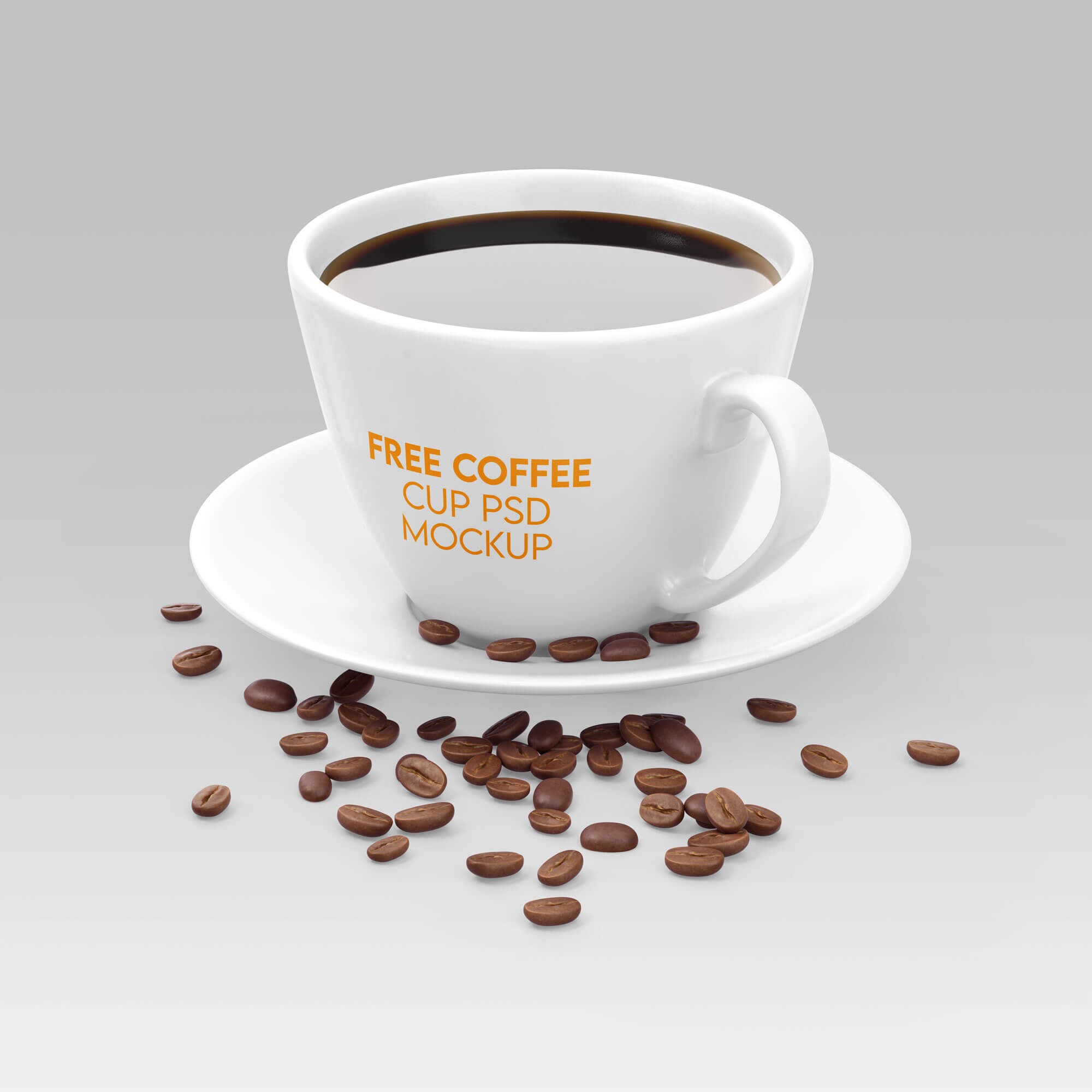 Free Coffee Cup PSD Mockup