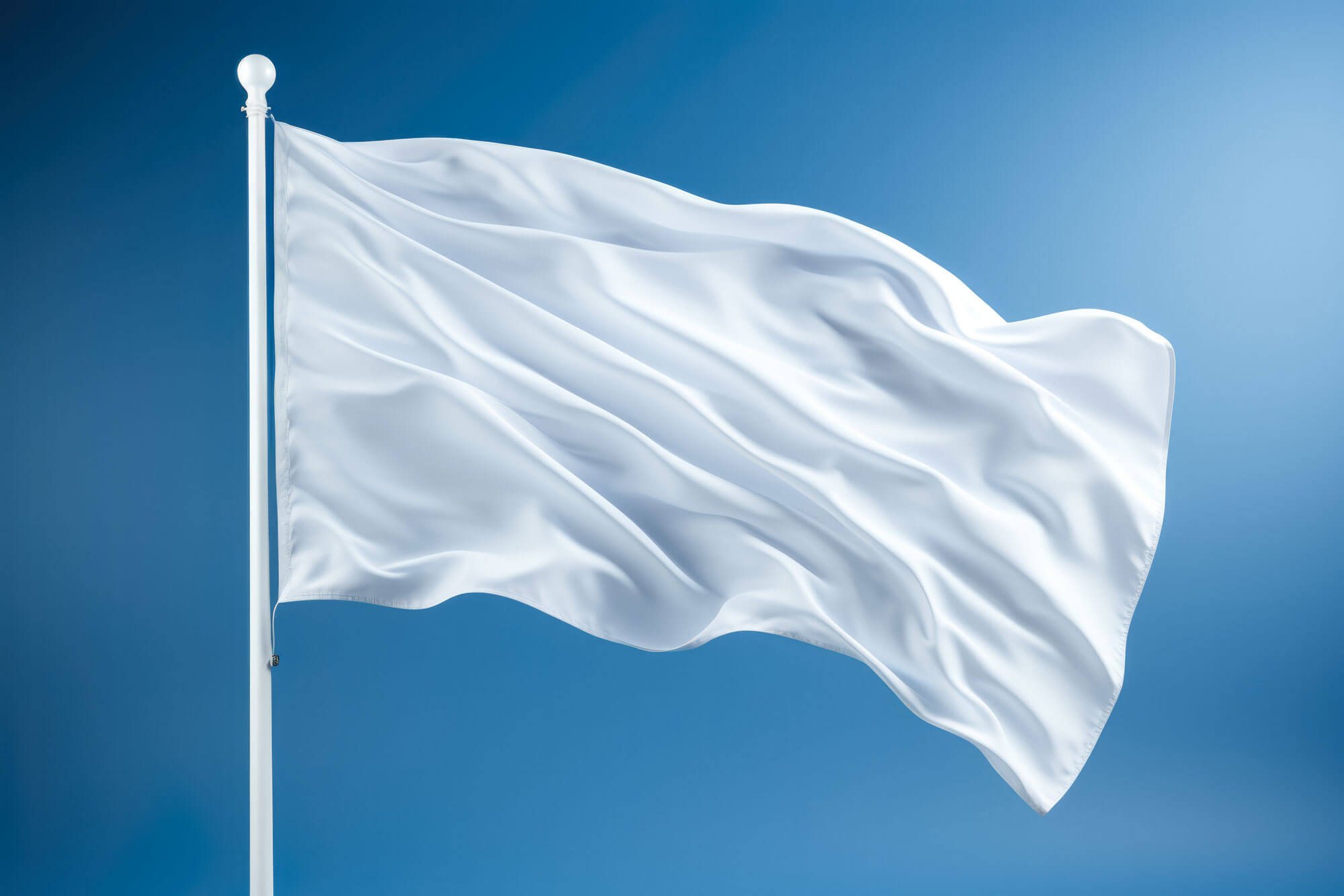 Horizontal Waving Flag Mockup