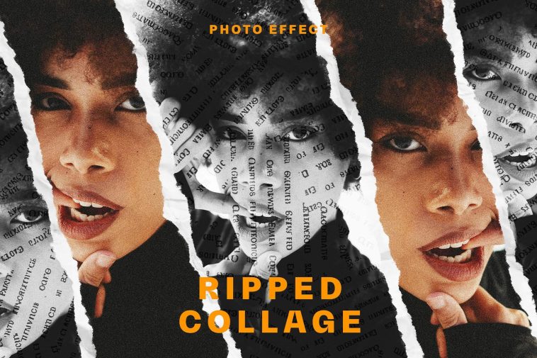 Ripped Paper Photo Effect