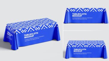 Free Tablecloth Mockup PSD