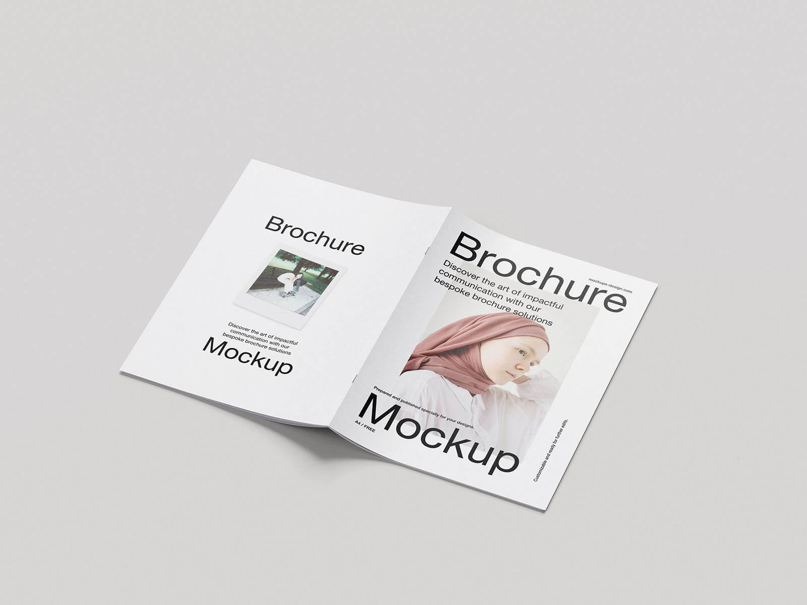 8 Free A4 Multipage Brochure / Magazine Mockup PSD Files