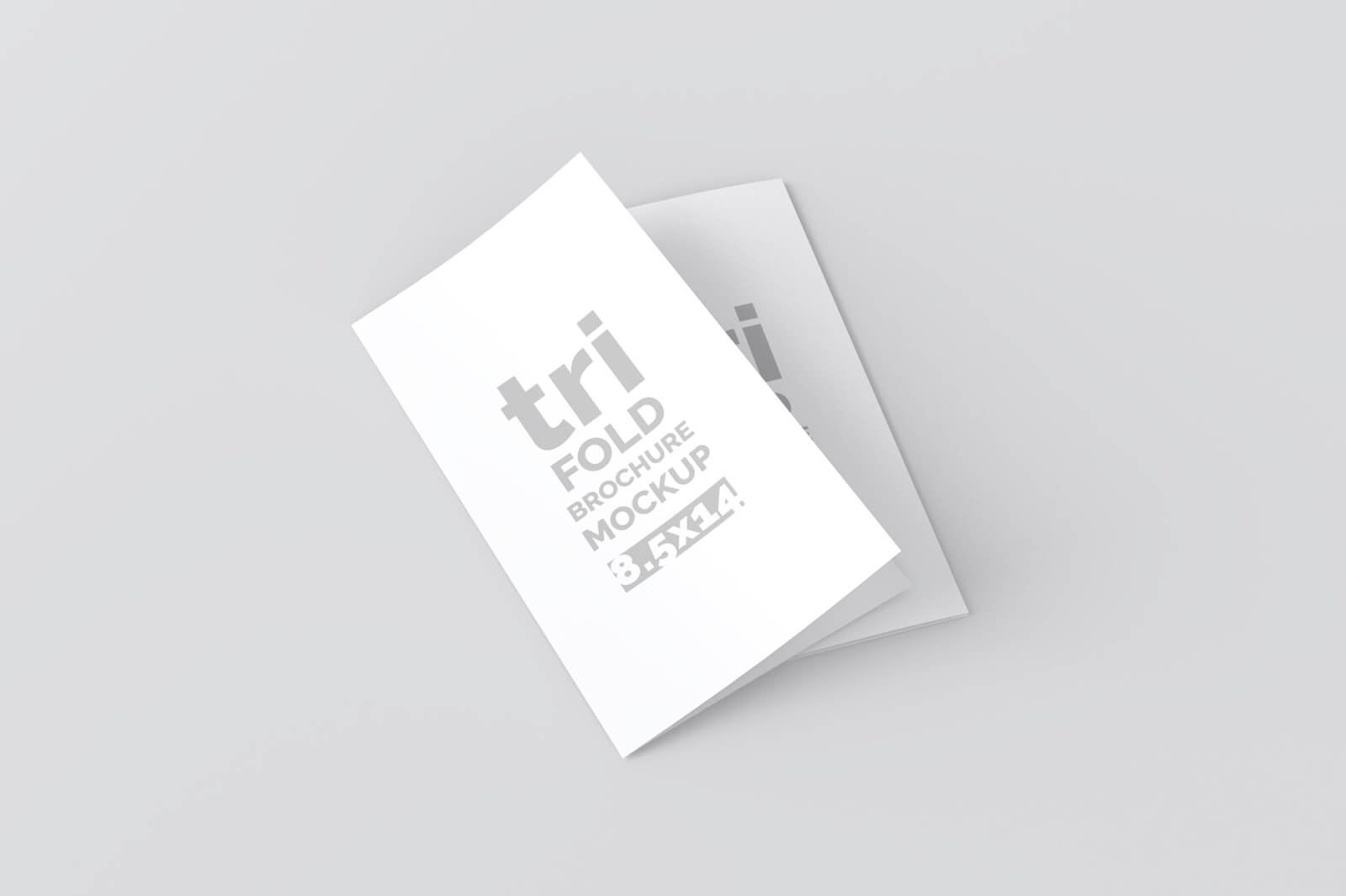 Free Legal Paper Tri-Fold Brochure Mockup PSD Set