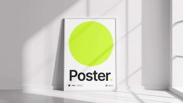 Free Stylish Poster Mockup PSD