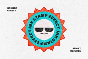 Grunge Ink Stamp Effect