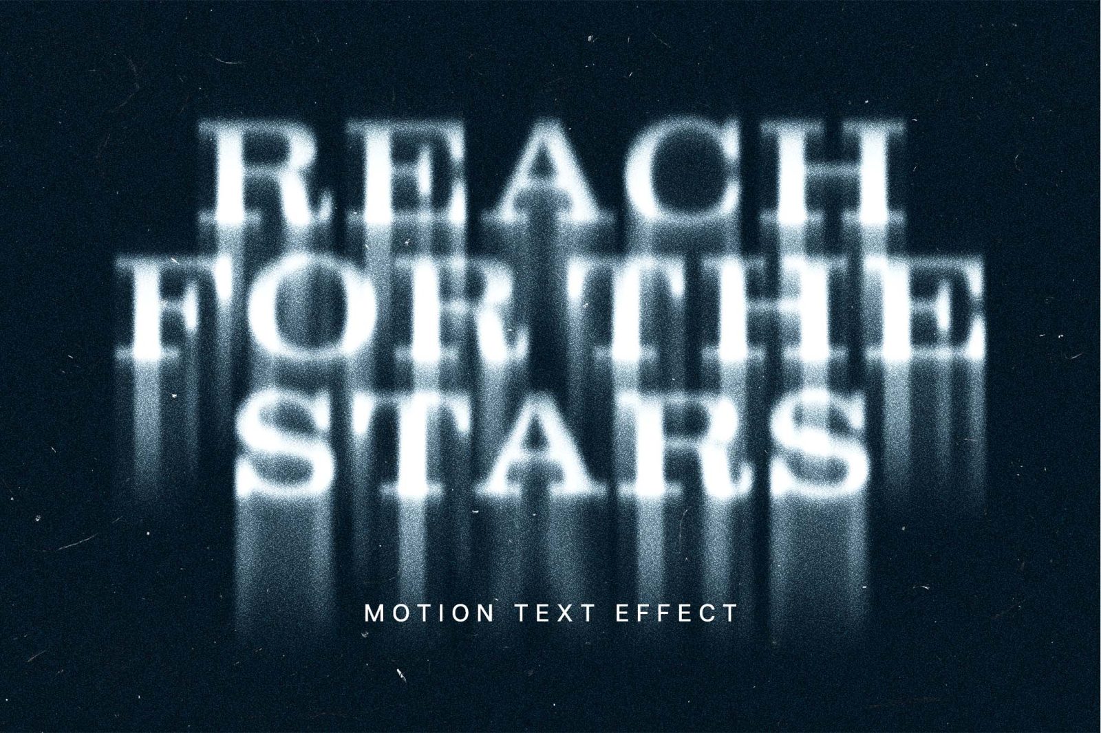 Free Motion Distort Text Effect PSD