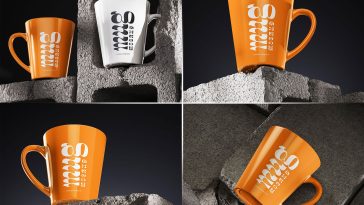 Today, we are sharing a melamine coffee mug mockup set in PSD format. Place your artwork on a smart object and get a realistic outcome. You will be able to change the mug base color and get a realistic outcome of your design.