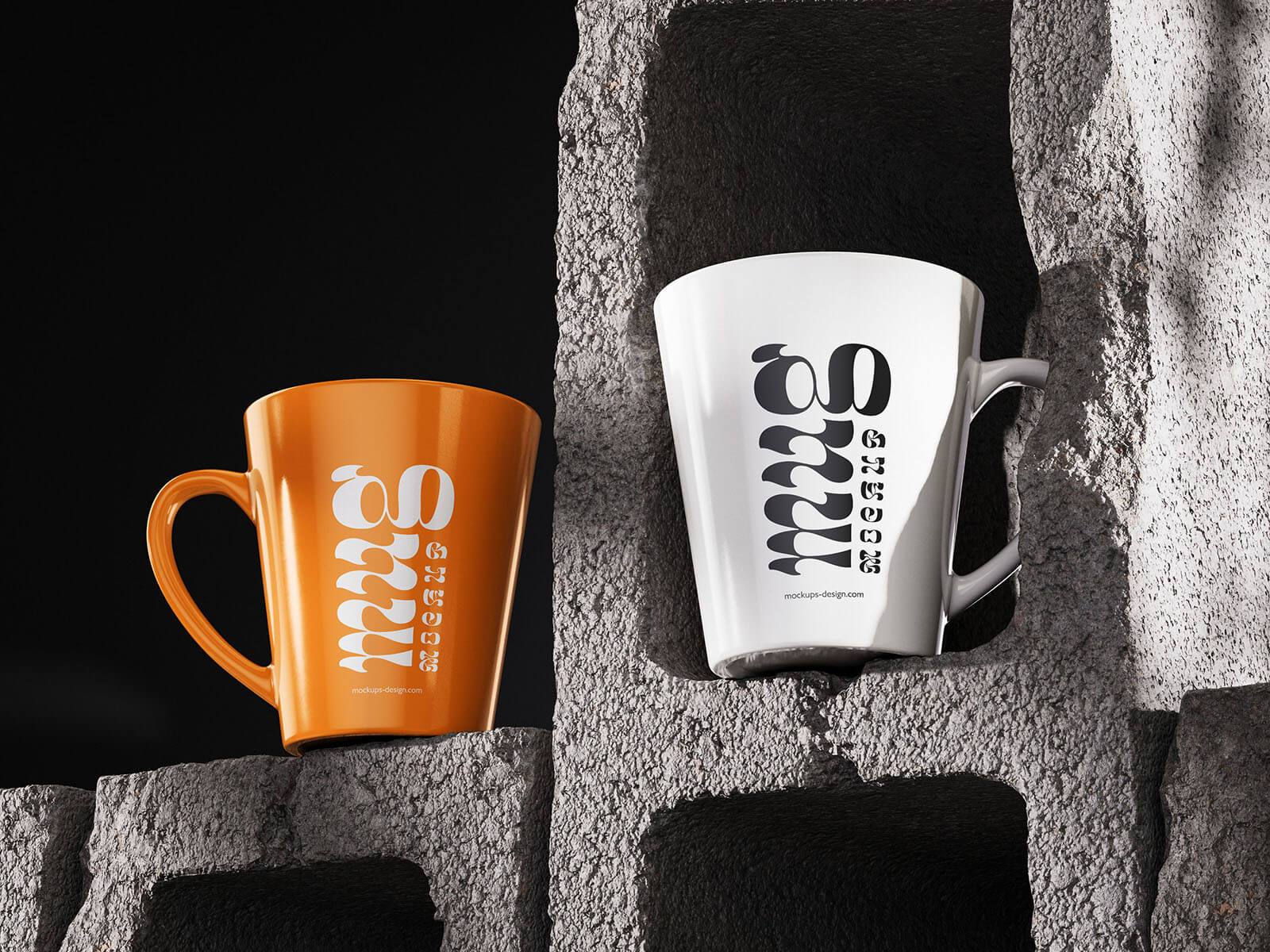 Free Melamine Tea / Coffee Mug Mockup PSD Set