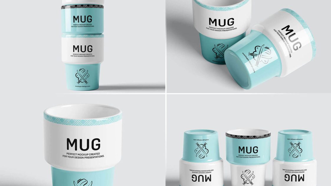 5 Free Glossy / Matt Ceramic Mug Mockup PSD Files - PsFiles