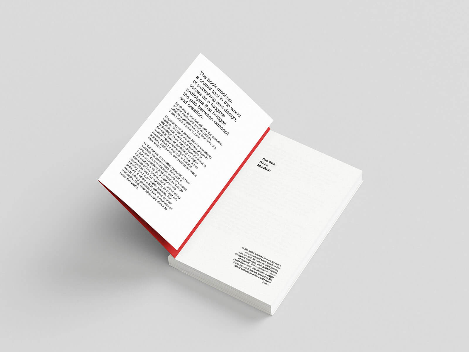 8 Free Book With Gatefold Cover Flap Mockup PSD Files