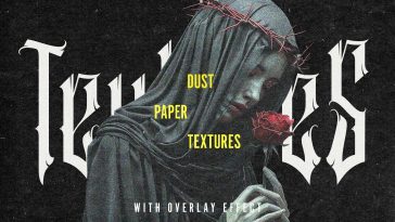 Free Dust Overlay Textures Photo Effect PSD Template