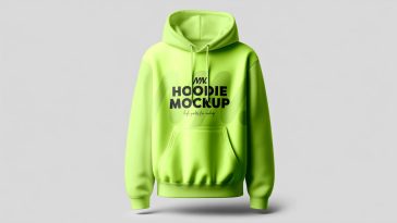 Free Full Sleeves Hoodie Mockup PSD