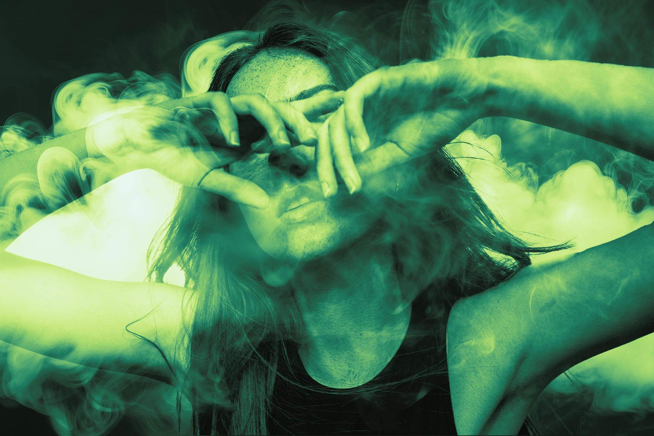 Free Smoke Photo Effect PSD Template