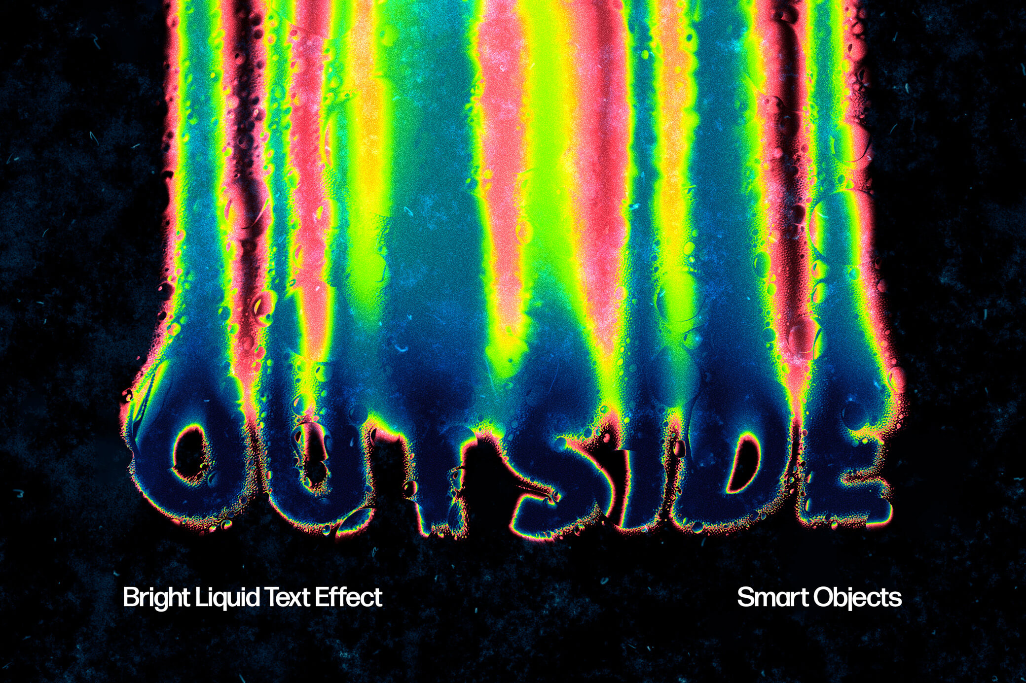 Free Trippy Liquid Distort Text Effect PSD - PsFiles
