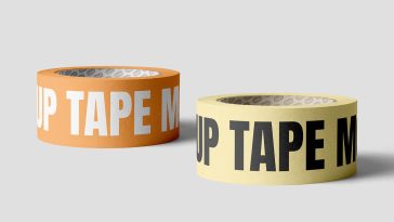 Free Wide Adhesive Tape Mockups