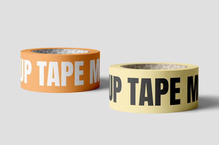 Free Wide Adhesive Tape Mockups